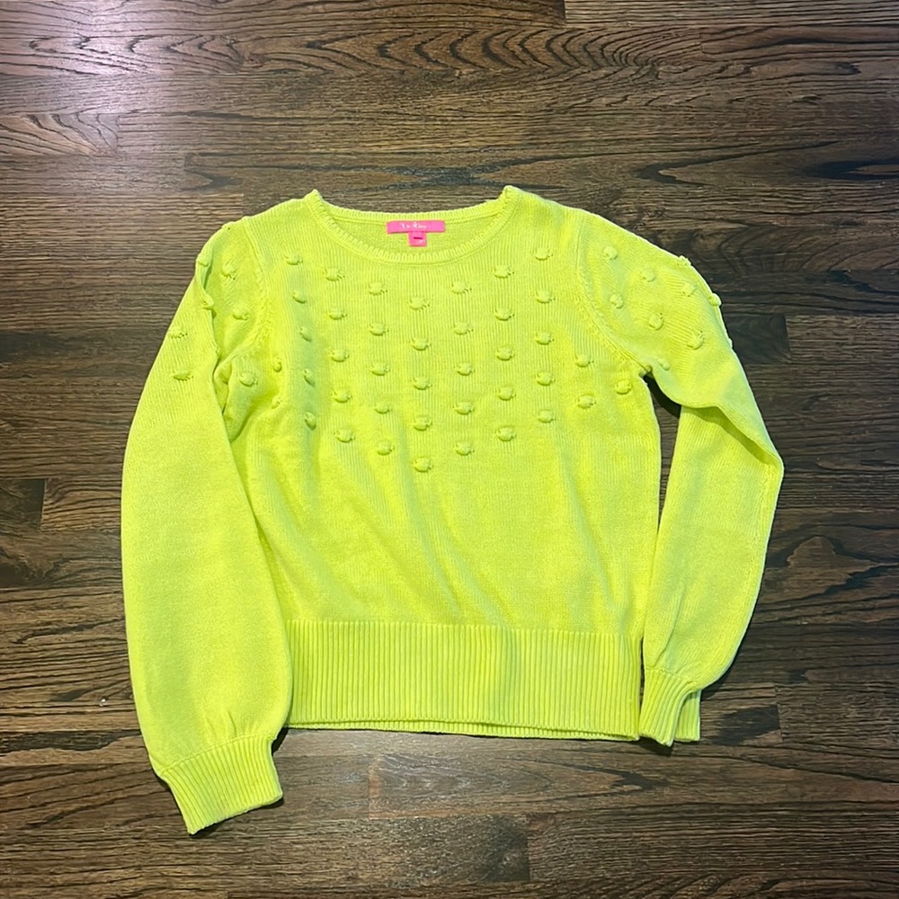 Lilly Pulitzer Vibrant Lime Sweater